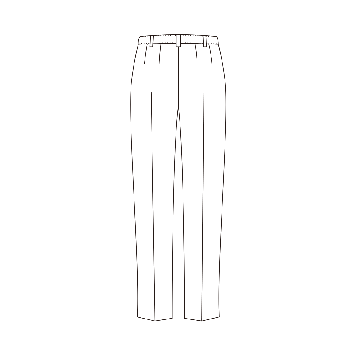 パンツ（バック）の各部名称