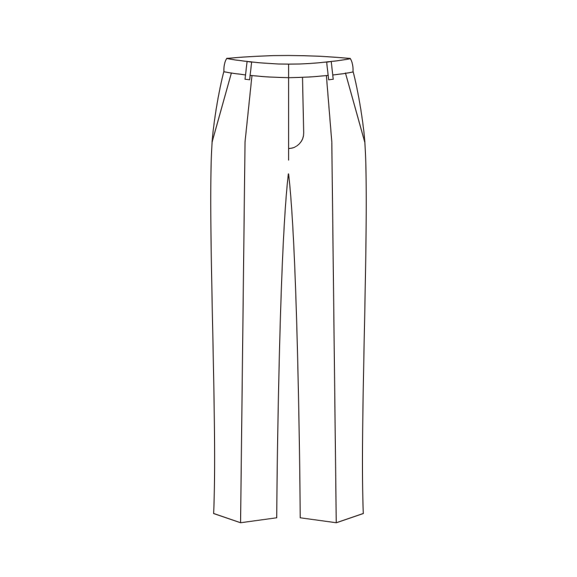 パンツ（フロント）の各部名称
